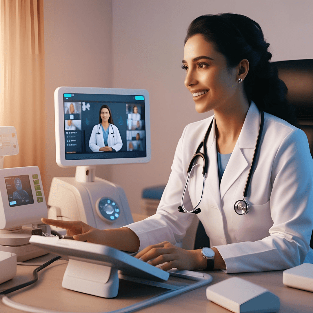 Médecin en consultation